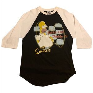 Vintage 90’s The Simpsons Homer Simpson Baseball Shirt
